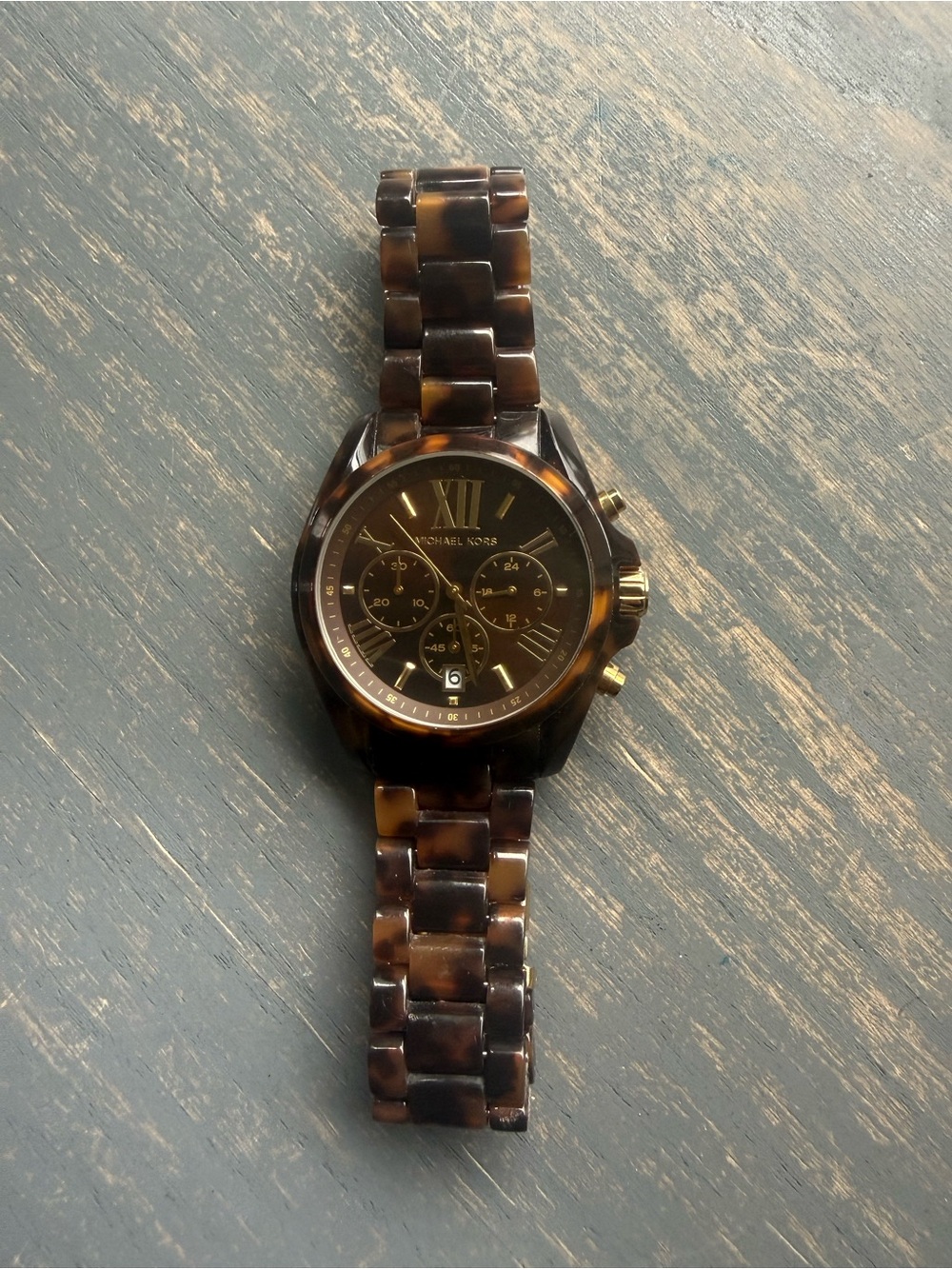 Michael Kors 5839 tortoise shell watch